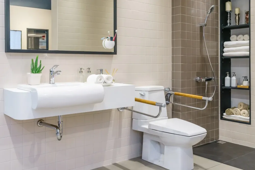 Salle de bain handibat à Romorantin-Lanthenay